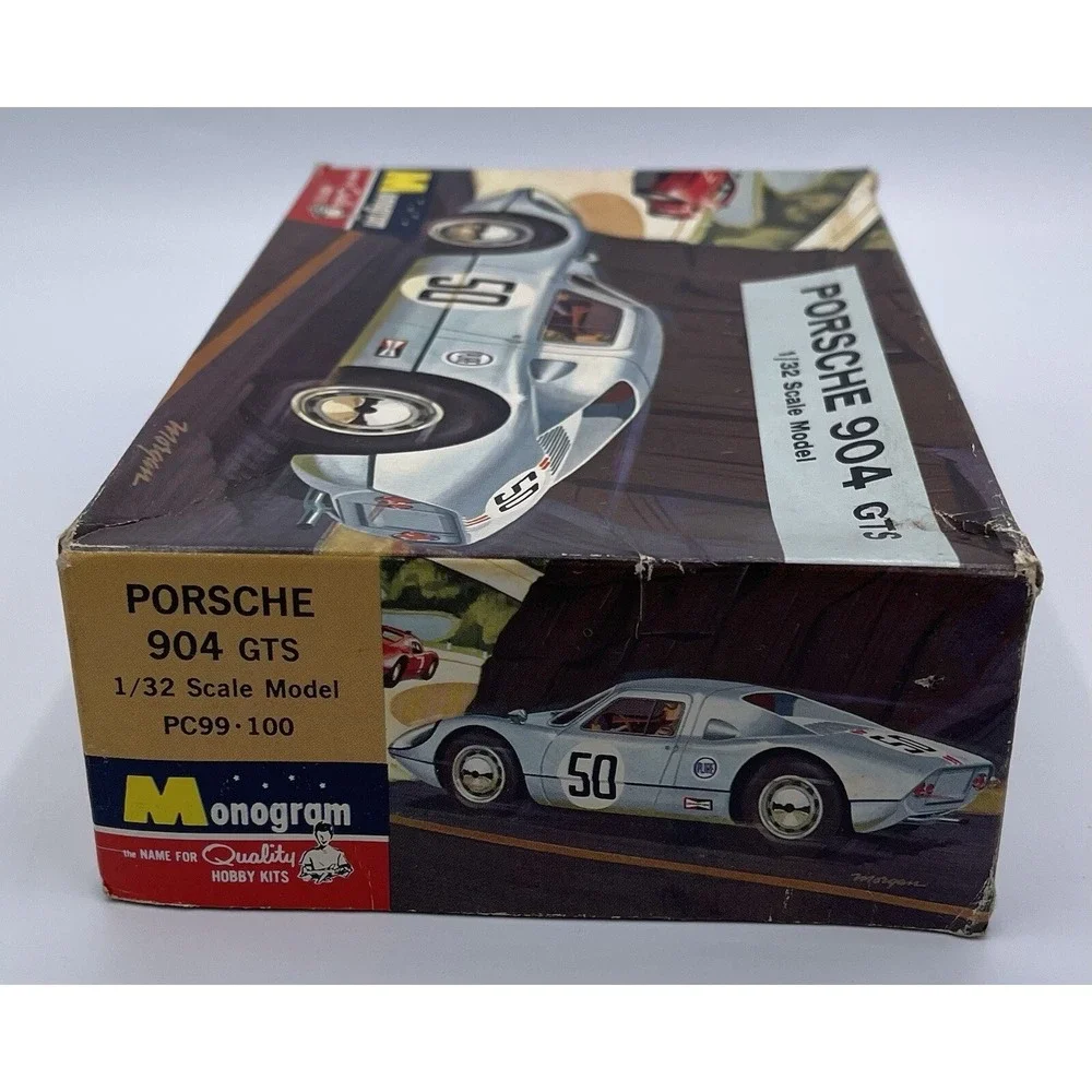 Monogram 1:32 Porsche 904GTS Vintage Model Car Kit #PC99-100 1964 Open Complete‎